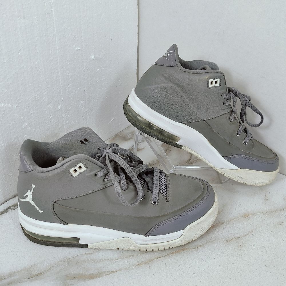Nike Youth Jordan Flight Origin 3 'Cool Grey' Basketball Sneakers, 4.5Y